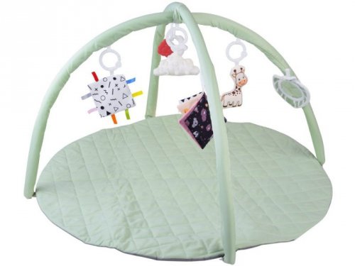 Mata Edukacyjna z Pałąkiem + Zabawki Gryzak Książeczka Kontrastowa ZA5828