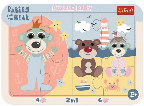 Puzzle ramkowe Baby - Słodkie Bobaski TREFL