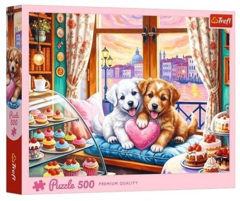 Puzzle 500 Szczenięca miłość