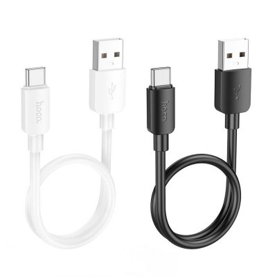 Kabel USB A do USB C Hoco PD 2,4A 27W 0,25 m X96 czarny