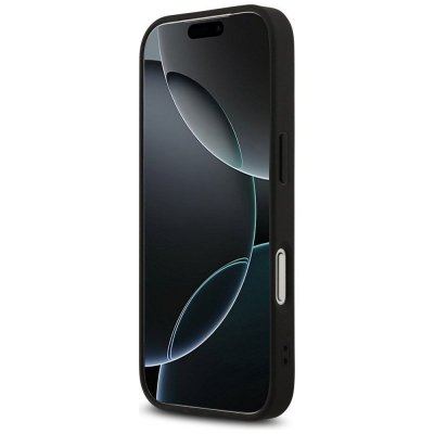 GUESS futerał do IPHONE 17 Pro kompatybilny z MagSafe GUHMP17LP4RPSK (4G Printed Stripes) czarny