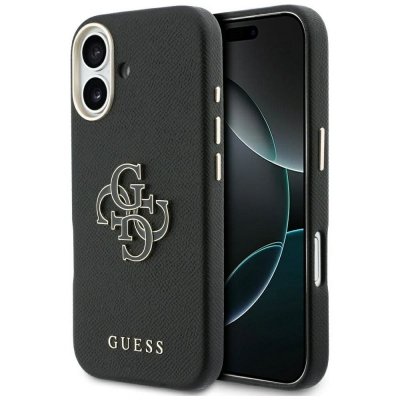 GUESS futerał do IPHONE 17 GUHCP17S5PS4RGGK (PU FW Resin Logo) czarny