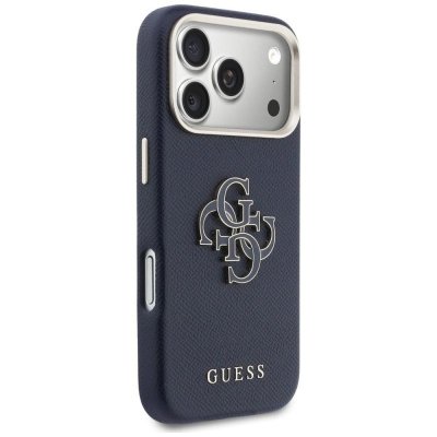 GUESS futerał do IPHONE 17 Pro GUHCP17L5PS4RGGB (PU FW Resin Logo) niebieski