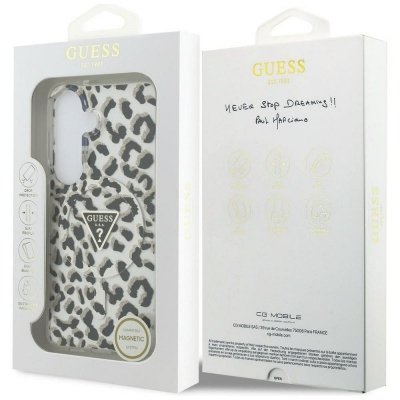 GUESS futerał do SAMSUNG S26 GUHMS26SHLEGTGLK (Magnetic IML Leopard Print Triangle) czarny