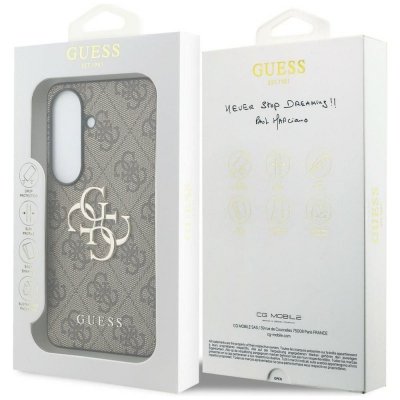 GUESS futerał do SAMSUNG S26 GUHCS26S4GMGBR (4G Big Metal Logo) brązowy