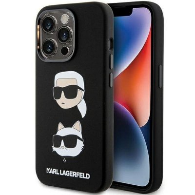 KARL LAGERFELD futerał do IPHONE 15 Pro Max KLHCP15XSDHKCNK (Silicone KC) czarny