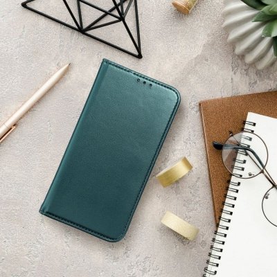 Etui z klapką na Oppo Reno 13 PRO 5G Smart Magneto ciemnozielone