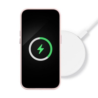 Futerał do Samsung S25 PLUS Leather Mag Cover zgodny z MagSafe różowy