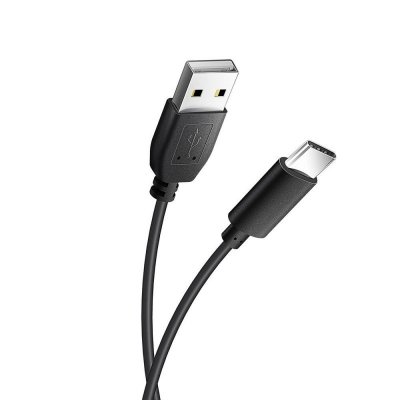 Kabel USB A do USB C Blue Star Lite 3A 1,2 m czarny