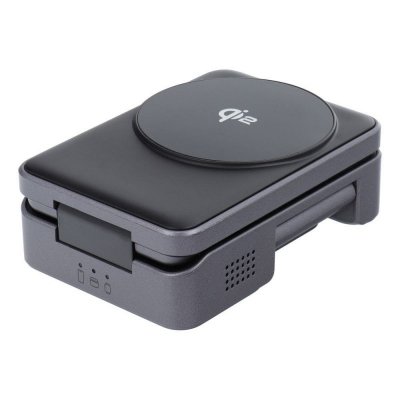 Ładowarka indukcyjna Forcell F-Energy 3w1 Flex Pro Qi2 zgodna z MagSafe (F-05) srebrna