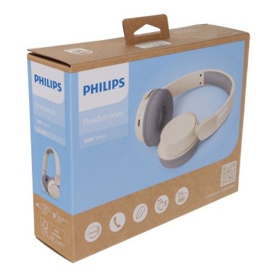 Słuchawki bezprzewodowe nauszne Philips TAH3209BG/00 beżowe
