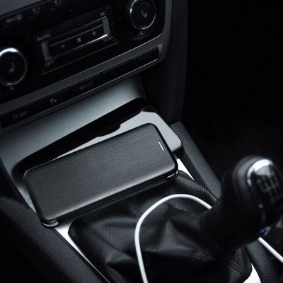 Etui z klapką na Samsung A15 5G Elegance Book czarne