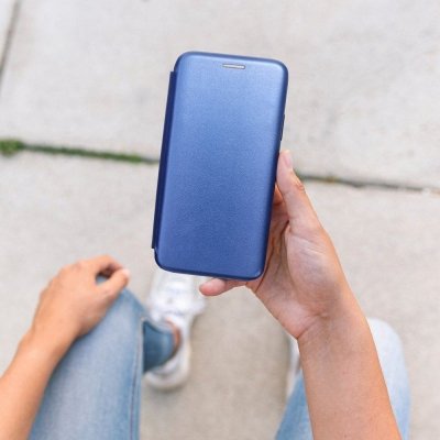 Etui z klapką na Samsung S25 PLUS Elegance Book granatowe