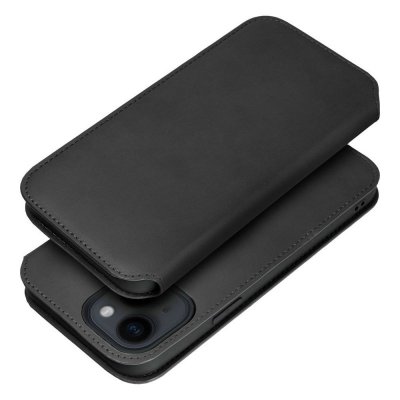Etui z klapką na Samsung A35 Dual Pocket Book czarne