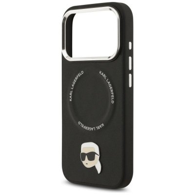 KARL LAGERFELD futerał do IPHONE 17 Pro kompatybilny z MagSafe KLHMP17LPSMLRKLK (PU Karl Pin) czarny