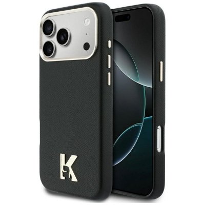 KARL LAGERFELD futerał do IPHONE 17 Pro Max kompatybilny z MagSafe KLHMP17X5PGFKHGK (PU FW W/ KHead Logo) czarny