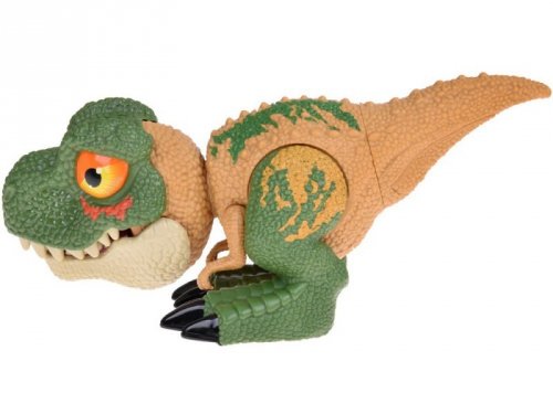 Ruchomy DINOZAUR Tyranozaur Rex Dźwięk + światło ZIELONY ZA5589