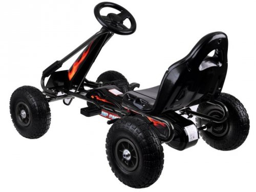 Duży gokart na pedały regulowane siedzisko pompowane koła SP0839