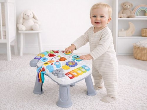 Interaktywny stolik edukacyjny dla malucha kolorowa zabawa i nauka ZA6134