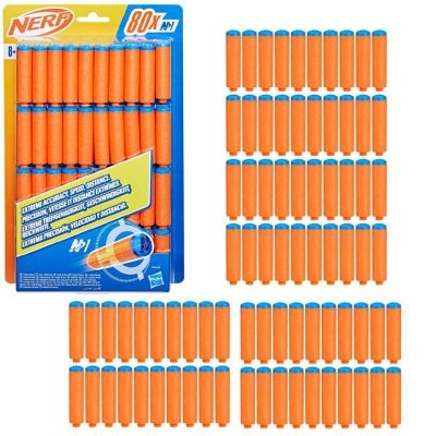 Hasbro Naboje piankowe NERF N1 - zestaw 80 szt. strzałki Dł. 6cm ZA6189