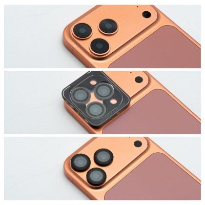 Szkło na aparat BLUE STAR Easy Install do IPHONE 17 czarne