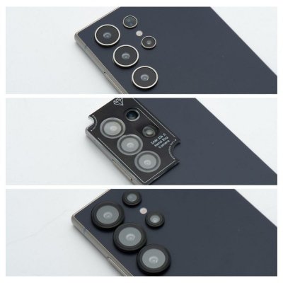 Szkło na aparat BLUE STAR Easy Install do SAMSUNG A56 czarne