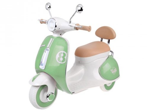 Klasyczny Skuter na akumulator elektryczny dla dziecka PA0330 zielony