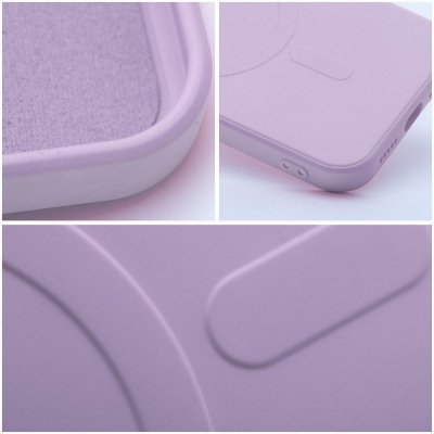 Futerał do iPhone 14 PRO Silicone Mag Cover zgodny z MagSafe różowy