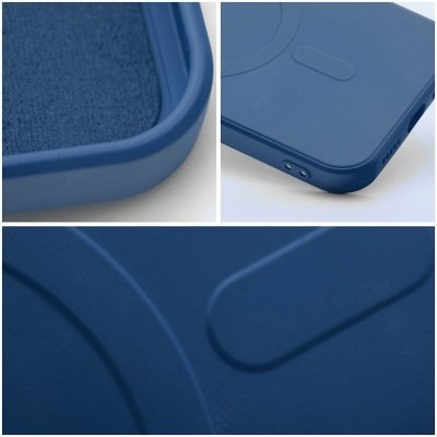 Futerał do Samsung A27 Silicone Mag Cover zgodny z MagSafe niebieski