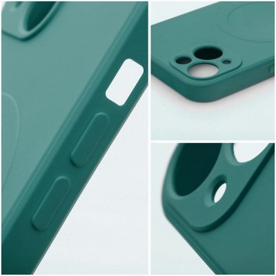 Futerał do Samsung A27 Silicone Mag Cover zgodny z MagSafe zielony