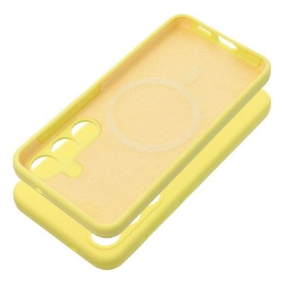 Futerał do Samsung S26 PLUS Silicone 2mm zgodny z MagSafe żółty