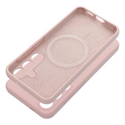 Futerał do Samsung S26 Silicone 2mm zgodny z MagSafe pudrowy róż