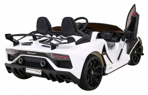 Lamborghini SVJ DRIFT dla 2 dzieci Biały + Funkcja driftu + Pilot