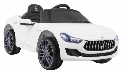 Maserati Ghibli na akumulator dla dzieci Biały + Pilot