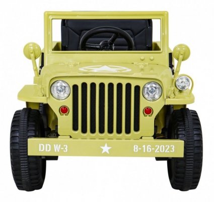 Autko Wojskowe Retro dla dzieci Beżowy + Napęd 4x4