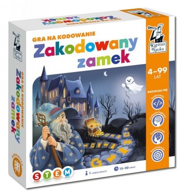 Gra edukacyjna &quot;Zakodowany zamek&quot; dla dzieci 4-10 lat + Nauka podstaw programowania + Gra planszowa na współpracę