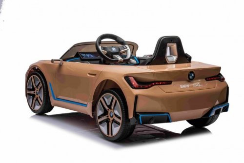 Autko BMW i4 na akumulator dla dzieci Złoty