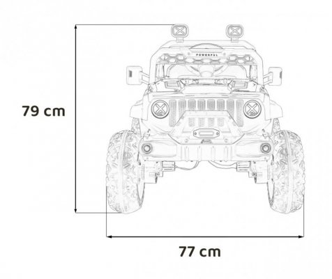 Pojazd OFF ROAD Speed Czarny