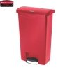 Kosz Slim Jim® Step-On 50L Resin Containers red