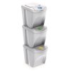 Zestaw koszy do segregacji SORTIBOX 3x25L biały