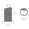 Kosz TOUCH BIN 60L White 