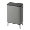 Kosz TOUCH BIN HI BO 2x30L Mineral Concrete Grey