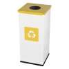 Kosz do segregacji odpadów EKO SQUARE NORD 60L plastik i metal