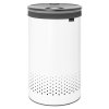 Kosz na bieliznę 60L White / Dark Grey Plastic Lid