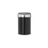 Kosz naścienny TOUCH BIN  3L Black / Matt Steel 
