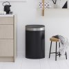 Kosz TOUCH BIN NEW 40L Matt Black / Matt Steel FPP