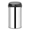 Kosz TOUCH BIN 60L Brilliant Steel / Matt Black