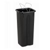 Kosz FLAP BIN 53L czarny / pokrywa czerwona / zużyte środki ochrony 