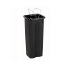 Kosz FLAP BIN 20L czarny / pokrywa czerwona / zużyte środki ochrony 