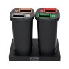 Kosz do segregacji DUO BIN 90L plus komplet 6 ramek i etykiet